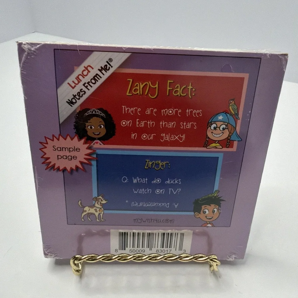 Lunch Notes From Me! Zany Facts & Zingers 101 Tear-Off Lunchbox Notes  Brand New